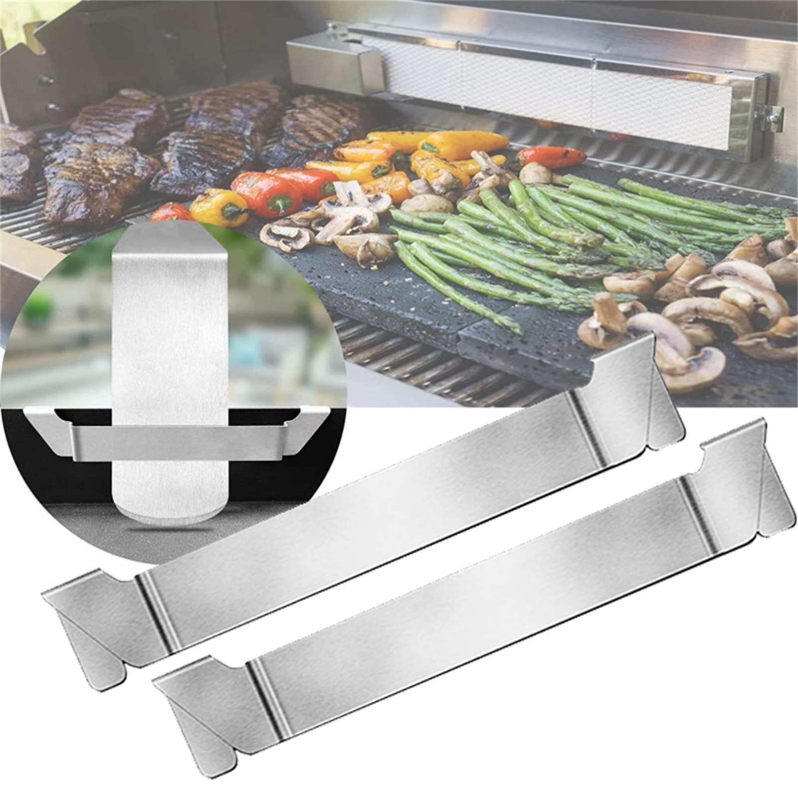 Camping Cooking Flat Top - Bbq Grillplaat Spatel Houder Stalen Barbecue