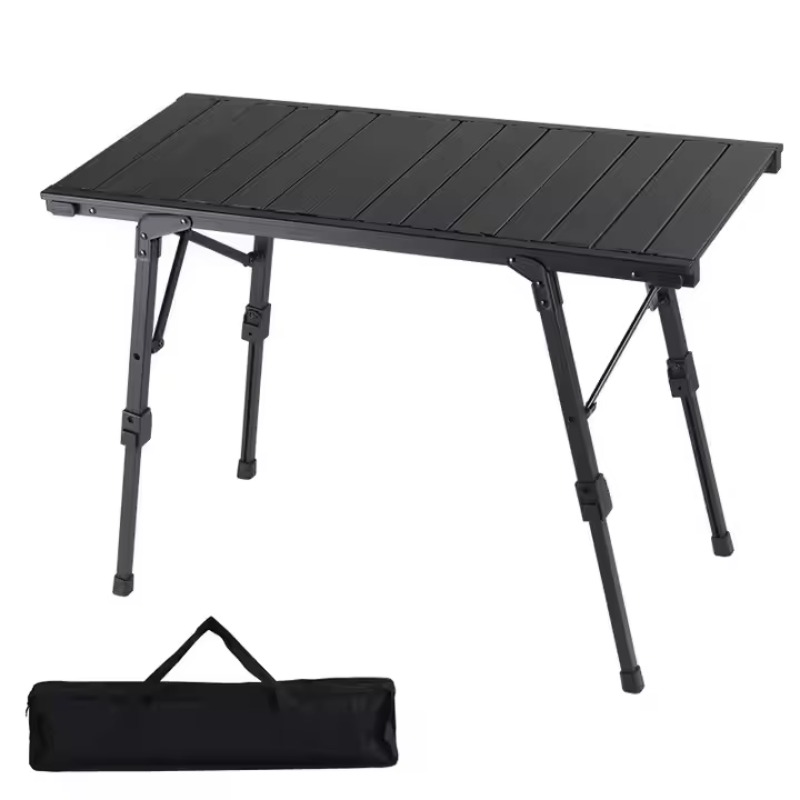 Camping Cooking Table - Stelbare, draagbare, opvouwbare BBQ-kooktafel voor tuin,