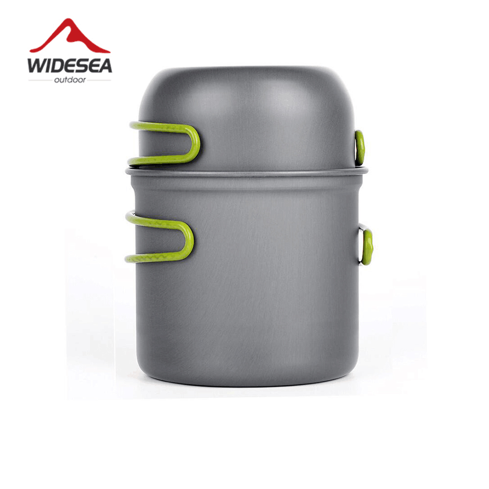 Camping Hiking Cooking - Widesea Ultralight Camping Kookgerei Buitenservies Pannenset