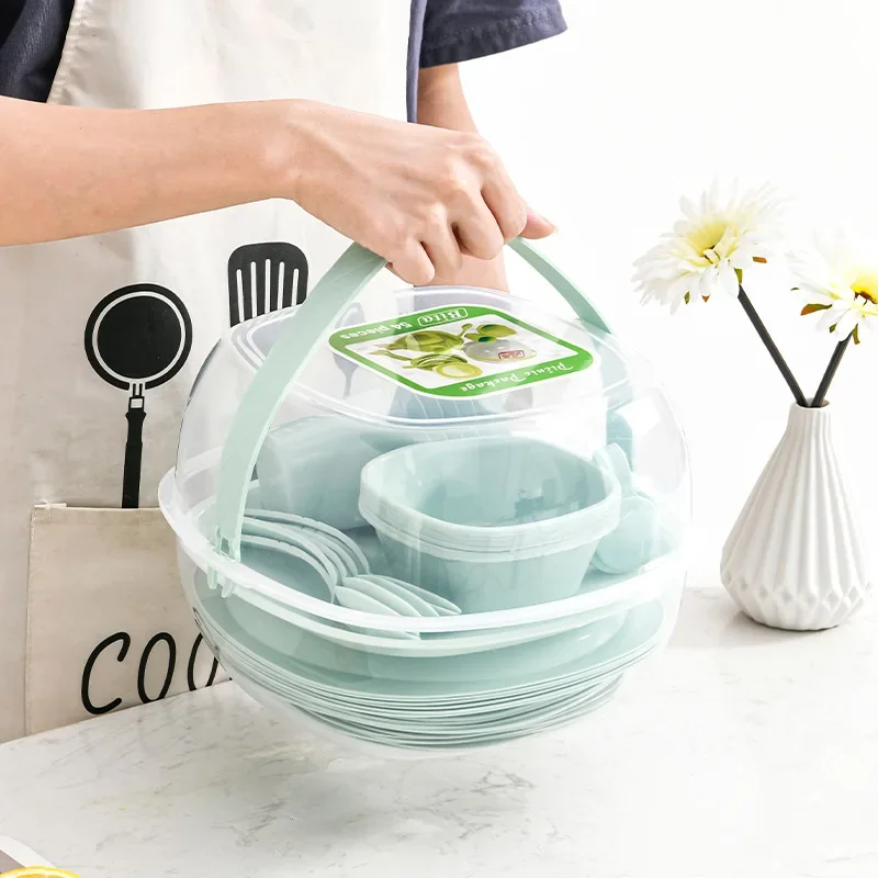 Draagbare plastic serviesset v - Camping Cooking Dining Set recensie en prijs