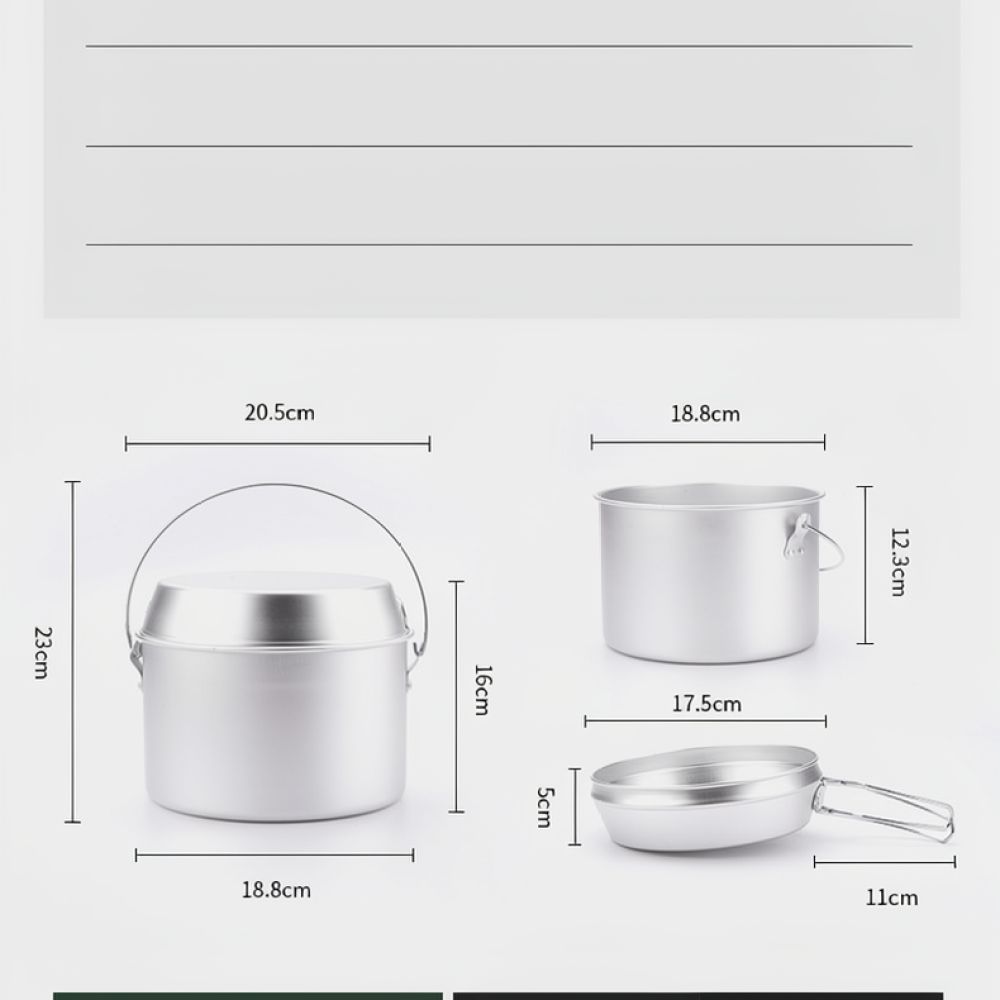 Outdoor picknick aluminium koo - Camping Cooking Dining Set recensie en prijs