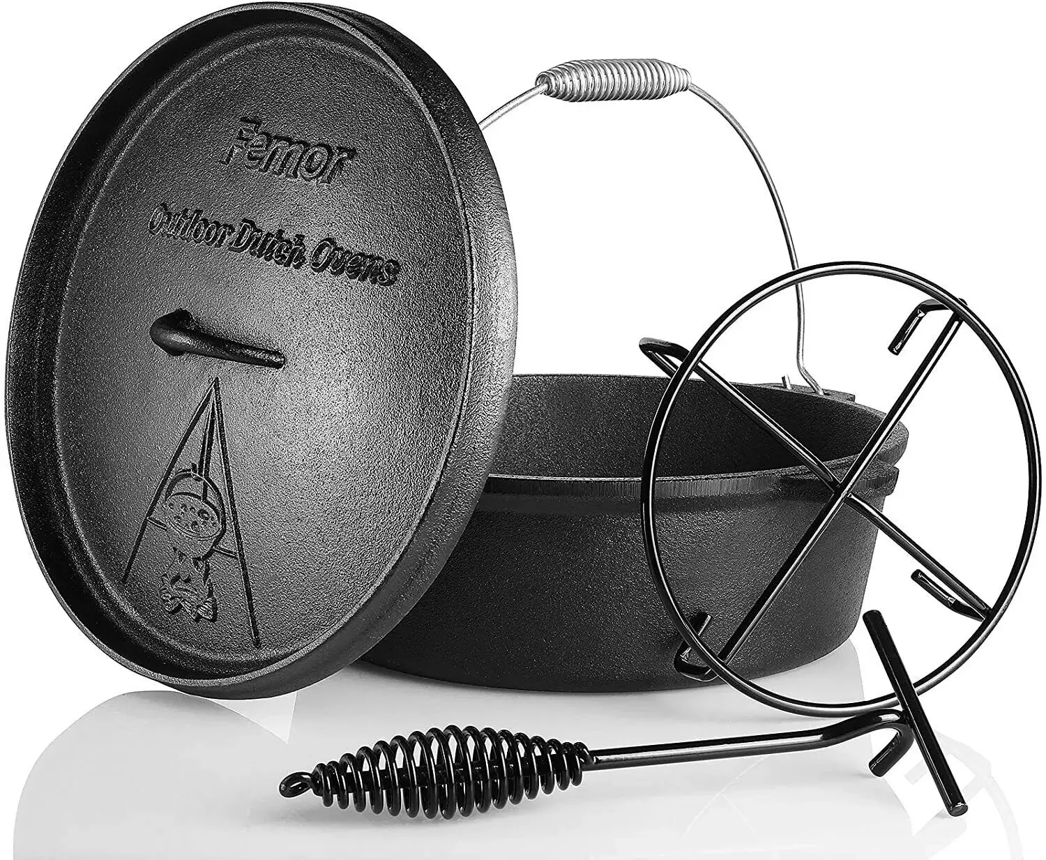 Femor Dutch Oven Gietijzer 5,8 - Camp Dutch Oven Cast recensie en prijs