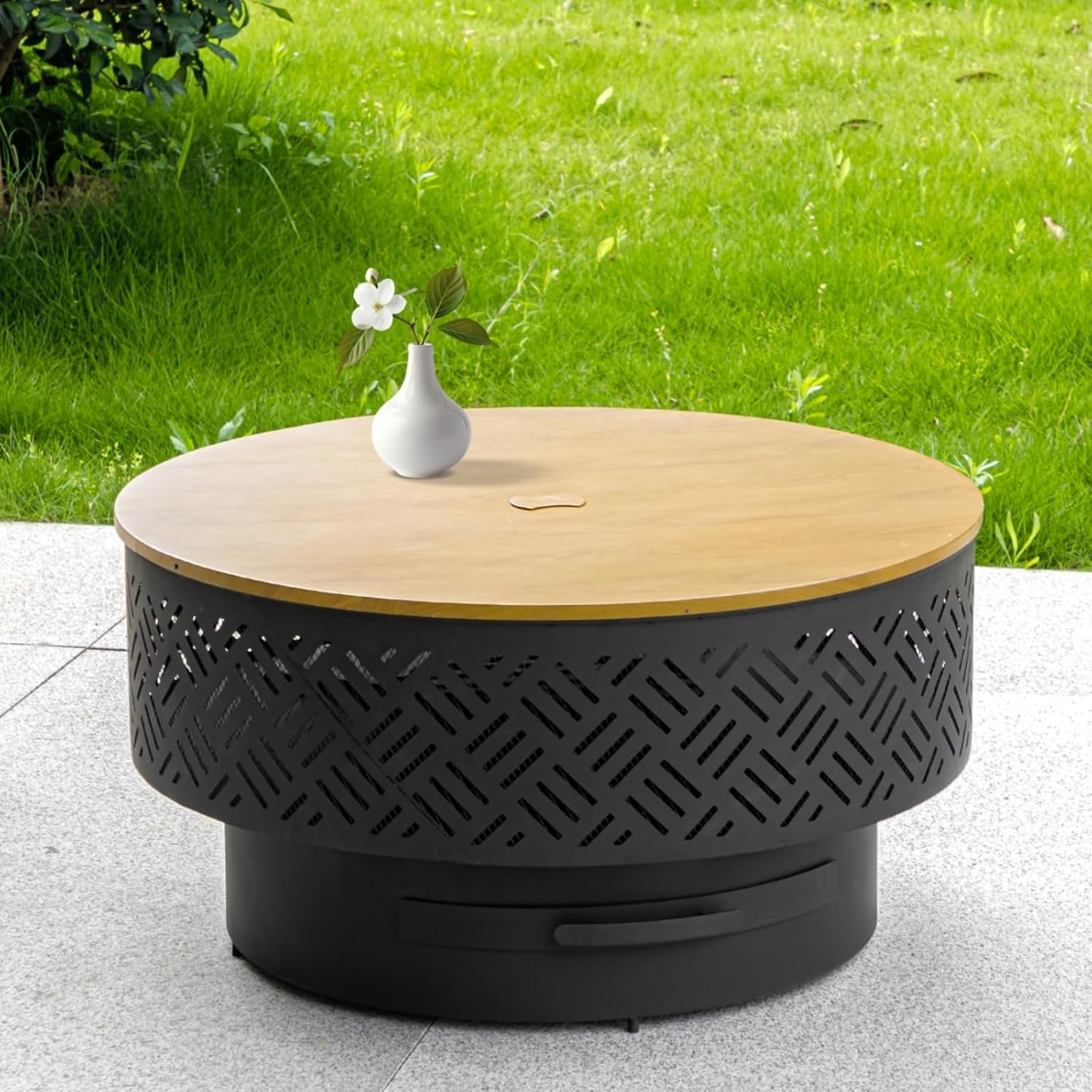 32 Inch Ronde Metalen Houtgest - Camping Cooking Table recensie en prijs